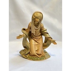 Holy Mary Nativity Figurine Made In Italy 9”Replacement Standing Unique Plastic